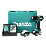 Makita DHP484RFE สว่านกระแทกไร้สาย 18V. BL.Motor XPT แบตลิเธี่ยม 3Ah. x2ก้อน และแท่นชาร์จเร็ว (ชุดมา