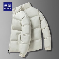 ROMON | Áo khoác lông cừu dày mùa đông cho nam LOMON Áo khoác ngắn cổ đứng ấm áp nhẹ thời trang thàn