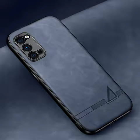 Three-dimensional Case For OPPO A72 A93 5G Case TPU Silicone Cover Pu Soft Leather Case For OPPO Ren