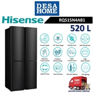 [FREE DELIVERY WITHIN KL] HISENSE RQ515N4AB1 [520L]4 DOOR INVERTER FRIDGE