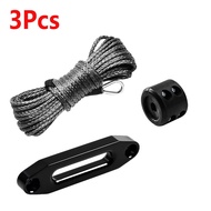 Winch Rope Cable Kit With Fairlead Stopper Sleeve 7700LBS Towing Line 3Pcs Set