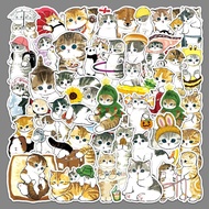 50pcs Hand-Painted Kitty Stationery Box Stickers Anime Stickers Waterproof Stickers Luggage Stickers Water Bottle Stickers Guitar Stickers Graffiti Stickers