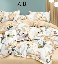 SPREI BEDCOVER KATUN JEPANG MOTIF BUNGA PINK PASTEL BUNGA KREM CANTIK MEWAH ELEGANT - SPREI SHABBYCH