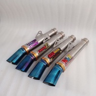 Exhaust Muffler only 51mm pipe open Daeng sai4 NLK AUN KOU mahachai exhaust racing inlet 51mm
