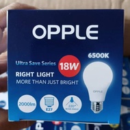 (NEW) OPPLE LED Bulb US E27/E14 5W 9W 12W 15W & 18W- P45/A60/A70/A80 - 3000K/4000K/6500K (2 UNIT/PAC