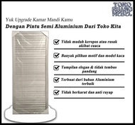 PINTU KAMAR MANDI FULL ALUMINIUM/PINTU KAMAR MANDI MINIMALIS