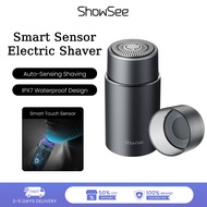 ShowSee Smart Sensor Shaver Mini Stong Power Waterproof Wireless Electric Beard Razor Men Shaver