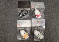 代售 - 1套4隻不散賣 市面難求 全新未開 UNBOX POCHACCO PC狗 絕版 FIGURE  原色 橙色 紅色 黑色 間條白 綠色