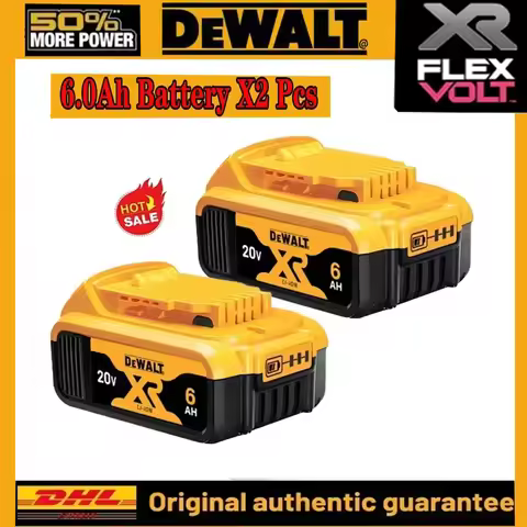 NEW 100% High Rate Genuine Dewalt 20V Battery, Dewalt DCB200 Power Tool Battery2AH 5AH 6AH Rechargea