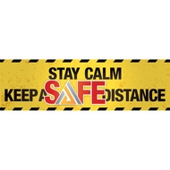 "Stay Calm Keep a Safe Distance" sticker (1pcs) - Amaze Autoparts