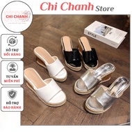 9p boat sandals, fashionable high-soled sandals with sedge trim, soft and comfortable leather, flatt
