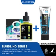 Clorismen Men's Facial Soap Package 80g + SC Serum 30ml - Men's Skincare to Remove Acne Scars & Pock