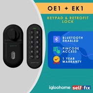 Igloohome Bundle - Retrofit (OE1) + Keypad (EK1) (Installation Included)