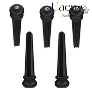 UAENAU ​6Pcs ​Guitar Bridge Pin, ​Ebony ​Abalone Dot Inlay ​Ebony Bridge Pins, Durable ​Replacement 