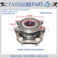 1PC FRONT WHEEL HUB BEARING - 40202-4CL0A NISSAN X-TRAIL T32 2.0/2.5 T32 HYBRID /QASHQAI J11Z / ROFU