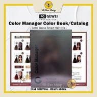 FG Gewei Professional Color Manager Hair Dye Color Book / Catalog - 1 unit ( Fashion Color / Ash )
