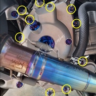 XMAX V1 V2 16pcs SCREW/NUT FOR ENGINE COVER