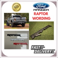 Ford Ranger Raptor T6 T7 T8 T9 Wording Logo Emblem Raptor Logo Emblem (THREE COLOR)