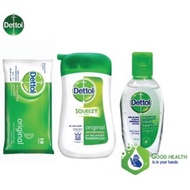 1 set Dettol Hand Sanitizer 50ml + Dettol Hand Wash + Dettol Wet Wipes RM 45.90