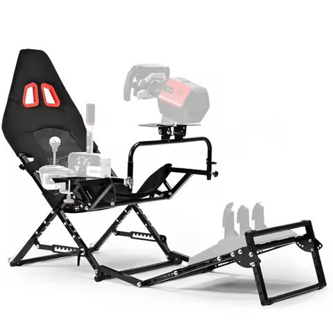 Foldable Racing Simulator Cockpit Compatible with Logitech G29 G920 G923/Thrustmaster T248 T300/Fana