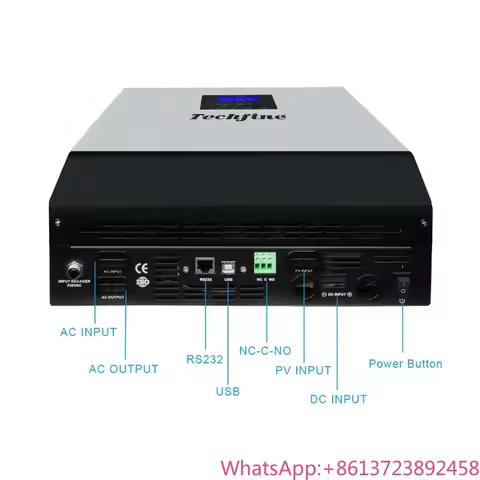2025/Techfine Solar Hybrid Inverter 3KW 3KVA 24V 48V Off Grid Solar Inverter with MPPT