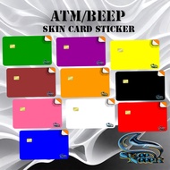 COLOR Card Skin Card Sticker Vinyl Debit/ATM/beep card colored