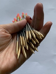 Mata paser logam kuningan 6mm/12cm/10biji kualitas rok anti pecah