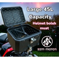 EVO Adventure Top Box Aluminium Motor 35 L 45L Motorcycle Box Storage Top Box