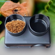 DWAYNE Snake Shelter House, Plastic Black Reptile Hide Box, Reptile Hide Cage Box Rectangle S/M/L Re