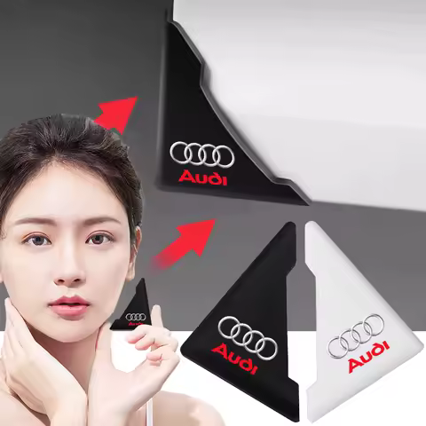 2pcs Car Door Corner Protection Decals Stickers Car Styling For Audi B6 B7 B8 B9 A3 8P 8V A4 A6 C6 C