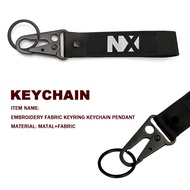 Nylon Embroidery Car Logo Key Keyring Keychain For HONDA NX 500 NX 400 NX400 NX750 NX190 NX200 NX200