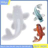 Millys 3D Lucky KOI Fish ซิลิโคนแม่พิมพ์ DIY เรซิ่นหล่อเครื่องประดับทำ CRAFT EPOXY