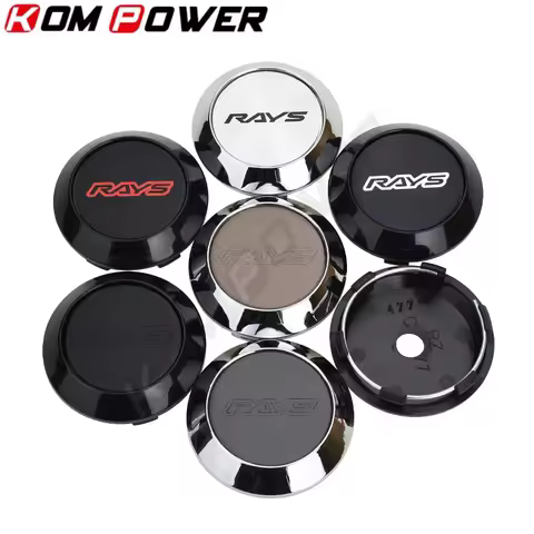 4PCS OD 70MM / ID 63MM Sport Rim Cover Cap VOLK RAYS Logo Wheel Center Cap Wheel Hub Cap
