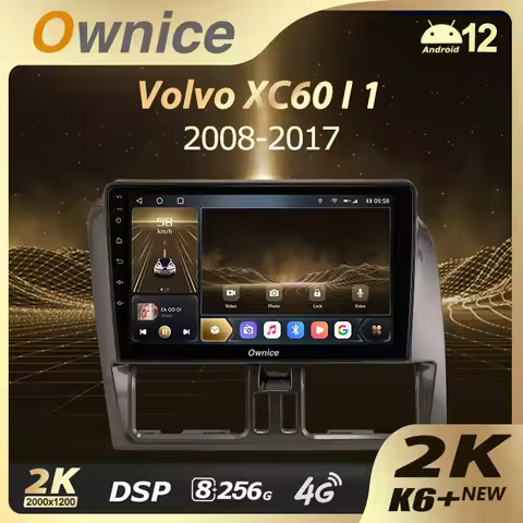 Ownice K6+ 2K for Volvo XC60 I 1 2008 - 2017 Car Radio Android 12.0 8+256G BT 5.0 Support Interior A