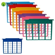 MEIHUA 8pcs Hanging Folder Separator, Multicolor A4 Hanging File Divider, Durable Plastic File Rack 
