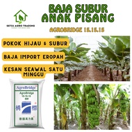 Baja Subur Anak Pokok Pisang | Baja 15.15.15 | Baja hijau daun | Baja Pisang | Agrobridge 15.15.15 |