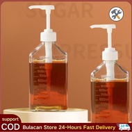 1100ml Coffee Syrup Dispenser with Pump Scale Drip Dispenser, 5/8/10CC.
