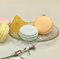 貓耳造型海棠花窯燒玻璃盤 海棠花玻璃盤 海棠花 老屋 禮品 貓控