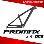 STICKER DECAL ONLY PROMAX GHOST BIKE FRAME BRAND