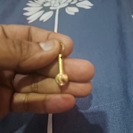 Brass Gada Hanuman Ji Locket Small Size Tiny Balaji Pendant Bajrangbali Indian