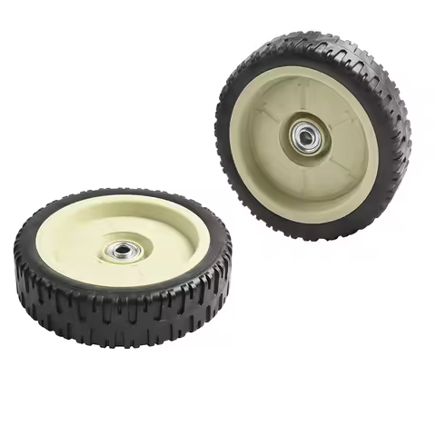 2PCS Lawn Mower Front Wheel 203mm/8'' Mower Wheel Push Mower Wheel For HRJ216 Lawn Mower Parts Rubbe