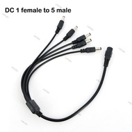 12V 40cm DC Power supply Cable 1 female to 5 way male Plug Splitter Adapter Connector 5.5mmx2.1mm fo