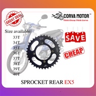 Corva Motor Sprocket Sprocket Spoket Rear/Belakang Ex5
