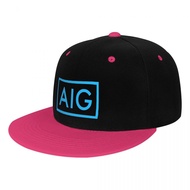 AIG Logo Hip-Hop Baseball Cap Printed Cap Sun Hat Hat Board Hat Hip-Hop Hip-Hop Hat Flat Brim Hat Tr