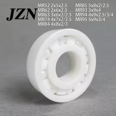 1/5/10Pcs MR52 MR62 MR63 MR74 MR84 MR85 MR93 MR94 MR95 Zirconia with cage full ball ceramic bearing