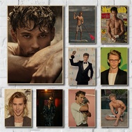 Austin Butler Painting Poster Retro Kraft Paper Dorm Room Wall Art Home Decor Poster
