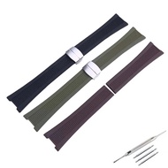 Watch accessories 25mm-13mm men rubber watch band Compatible for Patek Philippe Nautilus 5711 5726 5