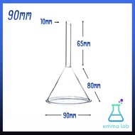 Funnel กรวยแก้ว Glass Funnel  กรวยเทสารเคมี กรวยห้องทดลอง กรวยวิทยาศาสตร์ กรวย ห้องทดลอง 6cm 7.5cm 9