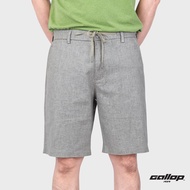 GALLOP : Mens Wear LINEN SHORTS กางเกงขาสั้นผ้าลินิน รุ่น GS9022 สี Grey - เทา / ราคาปรกติ 2490