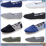 Toms Thomas Shoes Canvas Shoes Pure Color Flat Casual Couple kasut loafer Toms Shoes Slip on Shoes